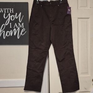 Gloria Vanderbilt Dark Brown Pants